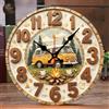 Orologio da Parete Moderno 25 cm - Design Camper Van Vintage per Casa 2D