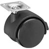 Metafranc Maestro doppio rotolo Ø 50 mm ✓ feststeller ✓ 38 X 38 mm piastra ✓ ruote in plastica ✓ dura superficie di Corsa ✓ Cuscinetto ✓ portata 35 kg | Transport ruolo | Container ruolo | Mobili ruolo | 800220