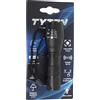 TYZON Torcia a LED 300 lm, Zoom Regolabile, 5 Modalità (Alto/Medio/Basso/Strobo/SOS), CREE T6, Corpo in Alluminio, Portata 50-100 m, a Batterie AAA
