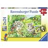 Ravensburger Italy-07820 Dolci Koala e Panda Puzzle, 2x24 Pezzi, 07820