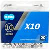 KMC CADENA KMC X10 122 ESLABONES 10V NEGRO/PLATA