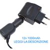 Run&Teng ADATTATORE ACCENDISIGARI 220V 12V AUTO PRESA CASA ITALIANA 1000mAh ALIMENTATORE