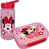 Scooli - Set Minnie Mouse per Bambini: Porta merenda + Borraccia, Perfetto per Scuola/Asilo, da 4 Anni, plastica Leggera e sicura