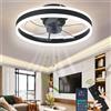 Wildcat Ventilatore da Soffitto con Luce Moderno Indoor 50CM LED Dimmable Ventilatori da