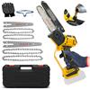 LIROPAU Mini Motosega a Batteria per Potatura 8 e 6 Pollici Sega Motosega Elettrica a