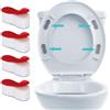 4 paracolpi universali di ricambio per sedili, tamponi antiscivolo per sedile WC