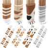 LuminaryLair 16 Pezzi Calzini Sedia Gatto Calzino Sedia Lavorato Maglia 11x3.5cm Pro