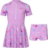 A2Z 4 Kids Costume Da Bagno Per Bambine Con Gonna E Pantaloni Corti Da Surf