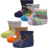 A2Z 4 Kids Neonato 6 Confezione Bambina Disegno Animale Comodo Scarpe Calzini