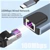 Hub Type-C 5 in 1 con porta USB 3.0 4K@60Hz 100M Ethernet e slot per schede