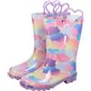 A2Z 4 Kids Ragazze Stivali da Pioggia Arcobaleno Nuvola Bambini PVC Scarpe