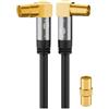 GOOBAY TV antenna cable, 2,0 m, Black