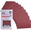 ProDec Advance Proflex - 10 fogli di carta abrasiva in ossido di alluminio ultra flessibile, grana 80, per levigare legno, vernice, gesso, stucco, metallo e altro, 230 x 140 mm