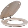 Beldray LA033710WOAK - Copriwater in PVC con impiallacciatura, 46 cm (18), quercia bianca, Installazione facile e rapida, sede per wc