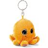 NICI Portachiavi GLUBSCHIS Polpo Olly Polly 9cm - arancione - Compagno di peluche per zaino o borsa, charm coccola con anello metallico per portachiavi | 61840