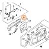 STIHL COPERCHIO INTERNO CARTER CATENA MOTOSEGA MS 500i ORIGINALE