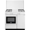 DE LONGHI SGW854NM CUCINA 86X50 4F/GAS F.GAS COPERCHIO METALLO BIANCO