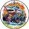 Decora Cialda - Ostia per torte Hot Wheels Monster Truck - tonda e personalizzata