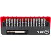 VESSEL Set di 30 punte avvitate torsion tipo "Impact Ball" + porta (H5b)