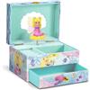 CRAZE MUSIC BOX Mermaid | Carillon con melodia, portagioie per bambine con sirena girevole, specchio e cassetto