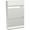 RENZ Erwin 610001 (colore bianco traffico - RAL 9016M con targhetta per nome, cassetta postale con serratura di sicurezza, cassetta delle lettere di design, dimensioni 117 x 375 x 375 mm)