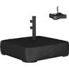 Sin marca Outsunny Base Ombrellone 80kg Riempibile Sabbia, Pali 48 mm