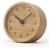 Orologio in Legno Massello Design Elegante Grana Legno Naturale Decorativo e Fun
