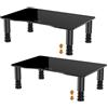 Heartmao 2 Pack Computer Monitor Stand Riser con altezza regolabile Multi Media