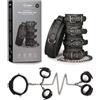 EasyToys Premium set EasyToys 6 Pezzi Full Restraint kit Bondage Polsi Caviglie Nero pell
