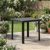 Plastica Alto Sele Tavolo da Giardino Quadrato Rattan 80x80x72 cm Tortora Figaro Plastica Alto Sele