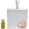 DLM Bomboniere DLM-A641 Profumatore linea cuore orso Orsetto per Comunione Bambino Bambina