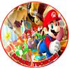 Decora Cialda - Ostia per torte Supermario - tonda e personalizzabile!