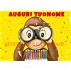 Decora Cialda - Ostia per torte Curioso come George rettangolare . Anche A3!