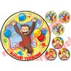 Decora Cialda - Ostia per torte Curioso come George con 6 mini cialde dischetti m.2