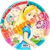 Decora Cialda - Ostia per torte Alice nel paese delle meraviglie Formato A3 tonda 28cm