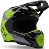 FOX Racing Unisex Youth Fox JUNIOR V1 Lean Grey/Yellow YS Helmet