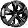 Volkswagen ID.7 Cerchio in Lega Leggera Loen, Alluminio-Magnesio-Silicio, Nero, 8,0J x 19, Invernale, 19 Pollici, PCD 112/5, ET 45mm, Larghezza 8,0J