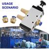 Elettrovalvola pneumatica 4R310 5 vie comando manuale due posizioni con silenzia