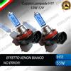 ELM COPPIA LAMPADE H11 EFFETTO XENON AUDI A3 8V FENDINEBBIA BIANCO 55W 12V