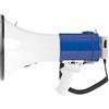 Nedis Megafono Portata 1500m 25W con Sirena Microfono Staccabile e Cinghia Inclusa