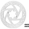 Disco freno rotore a disco 140 mm per 10 pollici M4 Skateboa argento nuovi