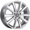 Volkswagen Cerchio in Lega Merano, Compatibile con T-Cross/Taigo, Alluminio, Brillantsilber, 16 Pollici, 6,0J x 16, PCD 100/5, ET 35mm