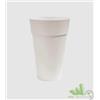 VASO CONICO ALTO H62 CM HOUSTON TONDO 40 CM 50L AVANA INTERNO ESTERNO COPRIVASO
