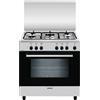 Glem Gas Cucina gas 5 zone Forno elettrico ALPHA A855EI Inox Classe A