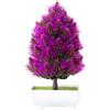 Bonsai di Pino Seta Stelo Plastica Pianta in Vaso 22cm per Bassa Manutenzione De