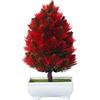 Bonsai di Pino Seta Stelo Plastica Pianta in Vaso 22cm per Bassa Manutenzione De