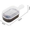 Grattugia giapponese compatta in alluminio a 2 vie con piattino utensile da cuci