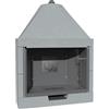Marsi Camin Camino A Legna In Ghisa Aperto Prefabbricato 111x60x150H M 110 TGH Marsicamin