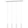 Trio Leuchten 312400401 - Lampadario a sospensione Marley, in metallo bianco opa