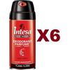 INTESA 6 PZ INTESA POUR HOMME DEODORANT PARFUME YLANG YLANG BODY SPRAY 150ML